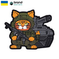 Brand Element (ブランドエレメント)  キットタンキスト タンク兵猫 PVC ラバーパッチ [フック付き]【レターパックプラス対応】【レターパックライト対応】