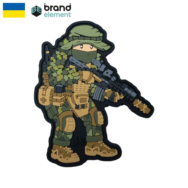 Brand Element (ブランドエレメント)  スカウト 偵察兵 PVC ラバーパッチ [フック付き]【レターパックプラス対応】【レターパックライト対応】