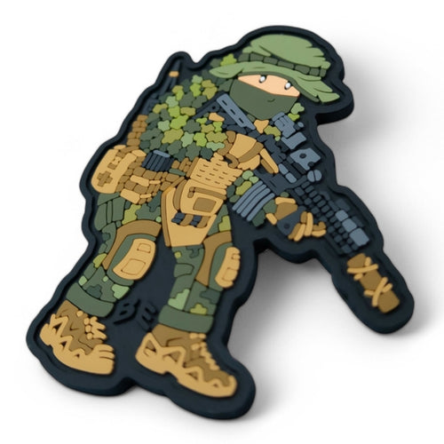 Brand Element Scout Reconnaissance Soldier PVC Rubber Patch [With Hook] [Compatible with Letter Pack Plus] [Compatible with Letter Pack Light]
