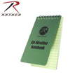 Rothco All-Weather Waterproof Notebook 3"×5" [Waterproof Notebook][Olive Drab]