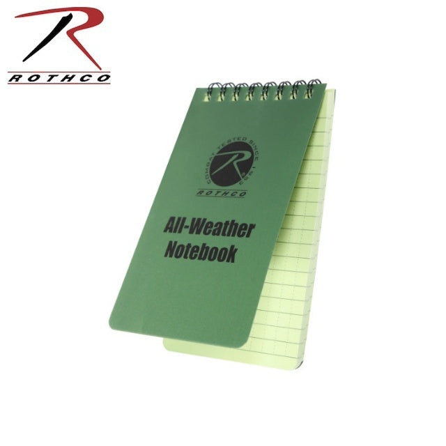 Rothco All-Weather Waterproof Notebook 3"×5" [Waterproof Notebook][Olive Drab]