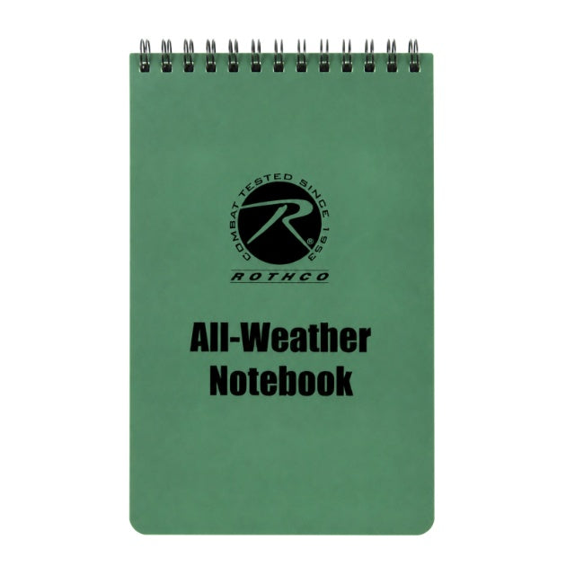 Rothco All-Weather Waterproof Notebook 4"x6" [Olive Drab]