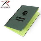 Rothco All-Weather Waterproof Notebook 6" x 8" [Waterproof Notebook][Olive Drab]