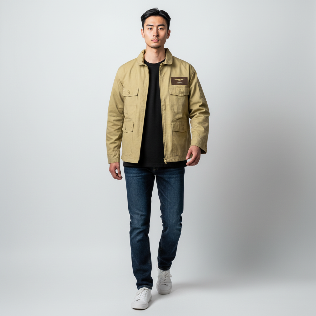 SESSLER（セスラー）TYPE AN-J2 ウイングパッチ付き [カーキ][ワッペン付]【中田商店】