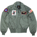ALPHA INDUSTRIES（アルファ インダストリーズ）CWU-36/P NOMEX Style Sage 米海軍パッチ付 [VFA-41] [ベルクロ4箇所付]