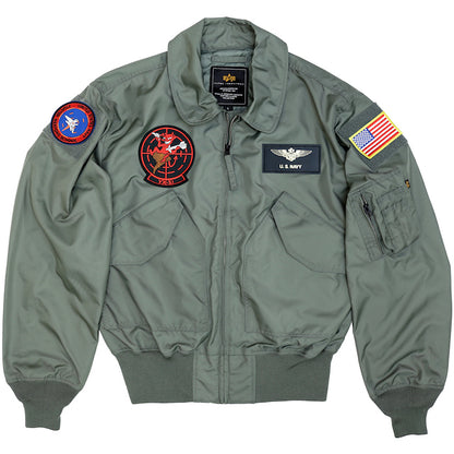 ALPHA CWU-36/P NOMEX Style Sage with US Navy patch [VX-31] [with 4 Velcro points]