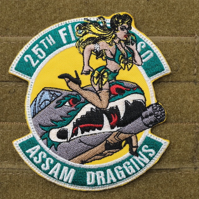 Military Patch（ミリタリーパッチ）25TH ASSAM DARGGINS LADY [フック付き]【レターパックプラス対応】【レターパックライト対応】