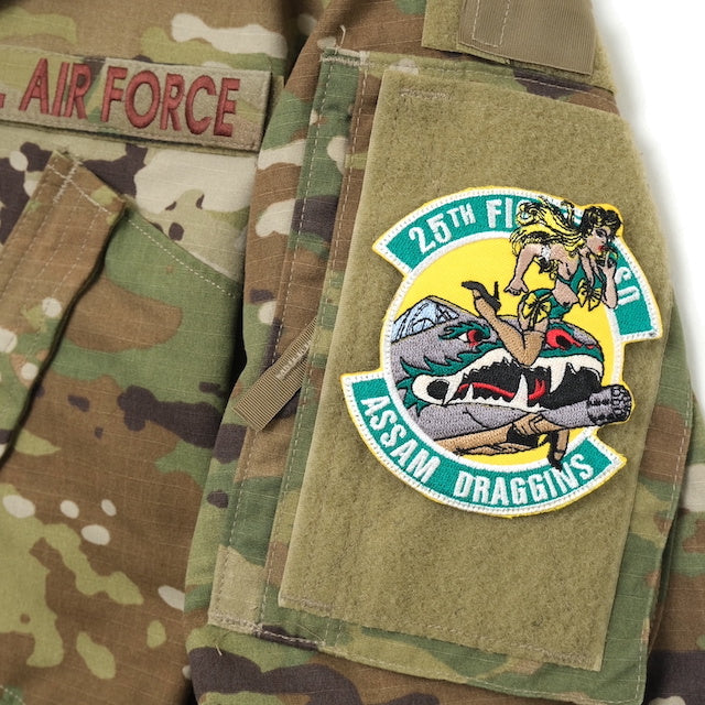 Military Patch（ミリタリーパッチ）25TH ASSAM DARGGINS LADY [フック付き]【レターパックプラス対応】【レターパックライト対応】