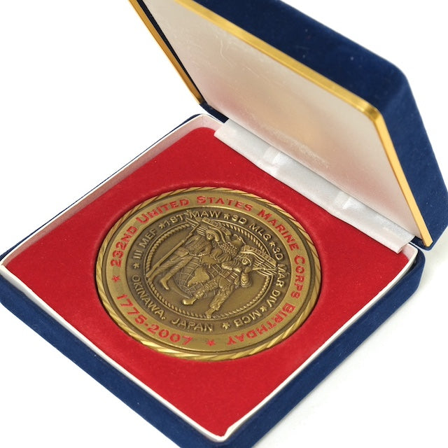 US SURPLUS 232nd MARINE CORPS BIRTHDAY Commemorative Medal MILITARY MEDAL [Letter Pack Plus compatible]