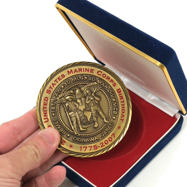 US SURPLUS 232nd MARINE CORPS BIRTHDAY Commemorative Medal MILITARY MEDAL [Letter Pack Plus compatible]