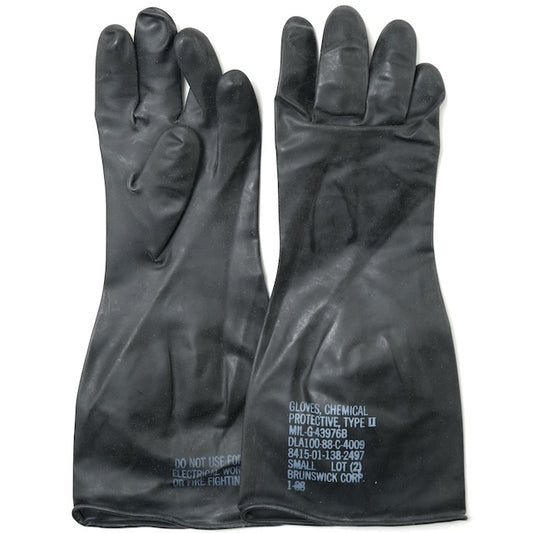 US（米軍放出品）ケミカルプロテクティブグローブ [Black][Chemical Protective Glove]【レターパックプラス対応】【レターパックライト対応】