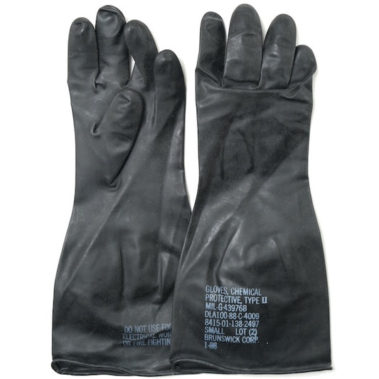 US (US military surplus) Chemical Protective Gloves [Black][Chemical Protective Glove][Chemical protection rubber gloves] [Letter Pack Plus compatible][Letter Pack Light compatible]