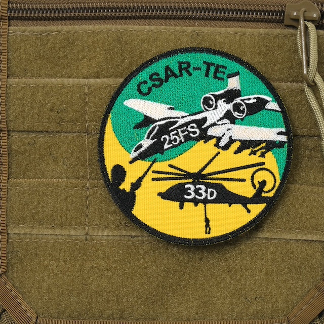 Military Patch（ミリタリーパッチ）25 FS 33D CSAR-TE  [フック付き]【レターパックプラス対応】【レターパックライト対応】