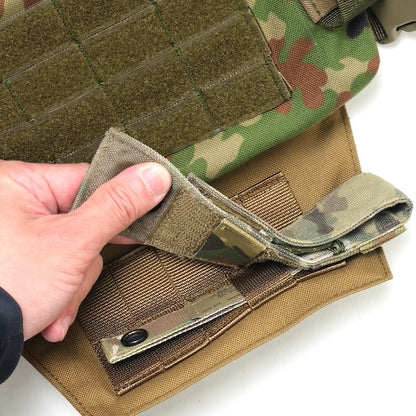 ORDNANCE TACTICAL OKINAWA (Ordnance) GMP GROIN MOLLE PANEL TYPE-C Horizontal Type [Coyote, OD] [GROIN MOLLE PANEL] [Letter Pack Plus compatible] [Letter Pack Light compatible]