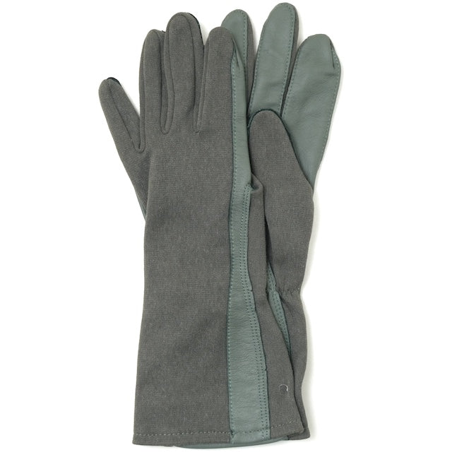 US (US military surplus) NOMEX pilot gloves touch screen SAGE GREEN [NOMEX SUMMER FLYER'S GLOVES GS/FRP-2 TOUCHSCREEN] [Letter Pack Plus compatible] [Letter Pack Light compatible]