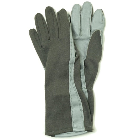 US (U.S. military surplus) NOMEX pilot gloves GREEN [NOMEX SUMMER FLYER'S GLOVES GS/FRP-2] [Letter Pack Plus compatible] [Letter Pack Light compatible]