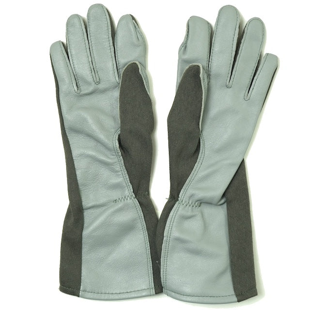 US (U.S. military surplus) NOMEX pilot gloves GREEN [NOMEX SUMMER FLYER'S GLOVES GS/FRP-2] [Letter Pack Plus compatible] [Letter Pack Light compatible]
