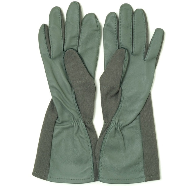 US (US military surplus) NOMEX pilot gloves touch screen SAGE GREEN [NOMEX SUMMER FLYER'S GLOVES GS/FRP-2 TOUCHSCREEN] [Letter Pack Plus compatible] [Letter Pack Light compatible]