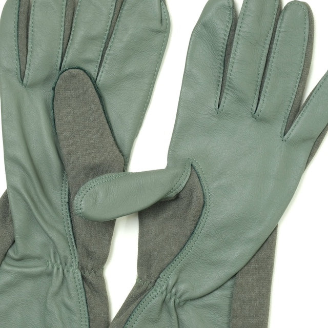 US (US military surplus) NOMEX pilot gloves touch screen SAGE GREEN [NOMEX SUMMER FLYER'S GLOVES GS/FRP-2 TOUCHSCREEN] [Letter Pack Plus compatible] [Letter Pack Light compatible]