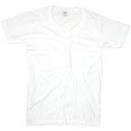 US（米軍放出品）Vネック Tシャツ コットン100 ホワイト [イレギュラー特価][Made in USA]【レターパックプラス対応】