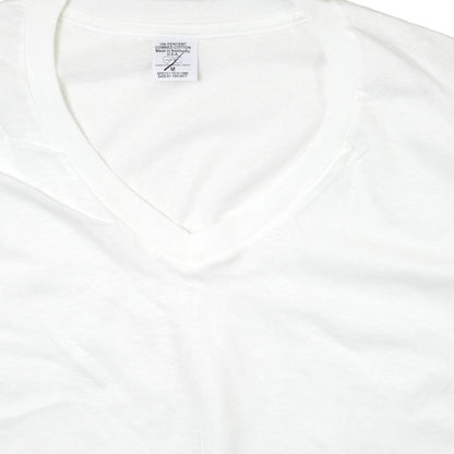 US (US military release product) V-neck T-shirt 100% cotton white [Irregular special price] [Made in USA] [Letter Pack Plus compatible]