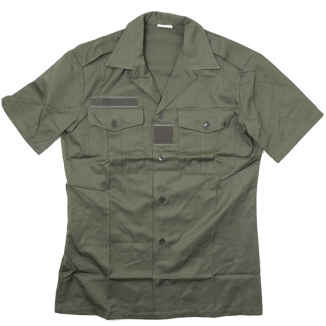 World Surplus French Army F-1 Short Sleeve Shirt OD [Letter Pack Plus compatible]