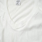 US（米軍放出品）Vネック Tシャツ コットン100 ホワイト [イレギュラー特価][Made in USA]【レターパックプラス対応】