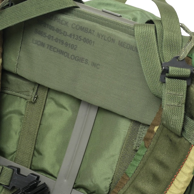 US (US Military Surplus) LC-2 ALICE Pack OD Medium Alice Pack Frame Set Woodland Color Shoulder Strap