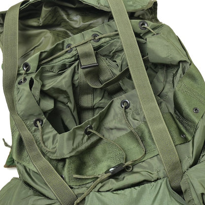 US (US Military Surplus) LC-2 ALICE Pack OD Medium Alice Pack Frame Set Woodland Color Shoulder Strap