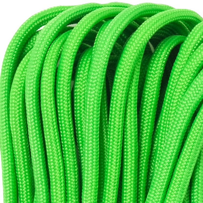 Military 550 Paracord Type 3 Neon Green [50ft 15m] [550 Paracord Type III 550 Cord] [Letter Pack Plus compatible] [Letter Pack Light compatible]