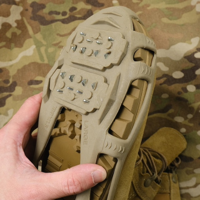 US（米軍放出品）STABIL ICE CREEPERS [Tan][スノースパイク]