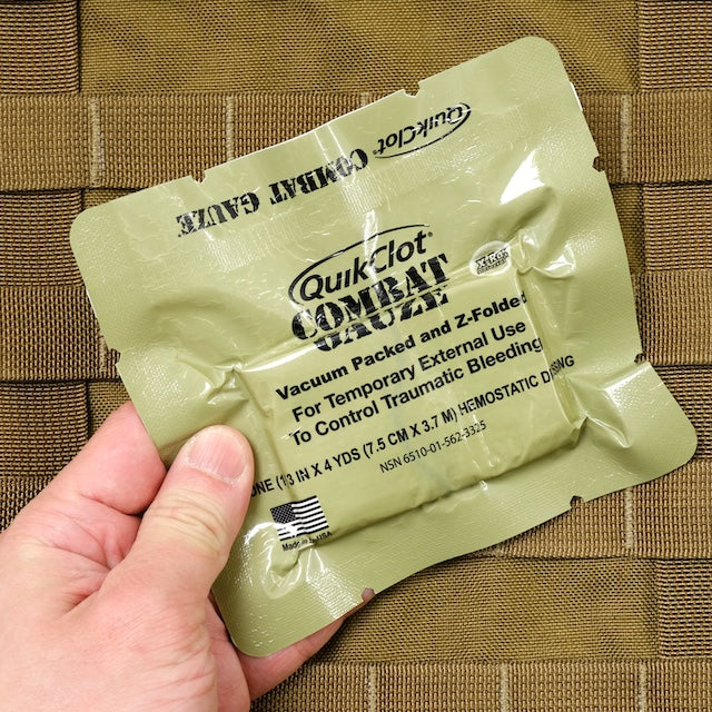 US (U.S. Military Surplus) QuikClot Combat Gauze [Compatible with Letter Pack Plus and Letter Pack Light]