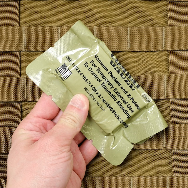 US (U.S. Military Surplus) QuikClot Combat Gauze [Compatible with Letter Pack Plus and Letter Pack Light]