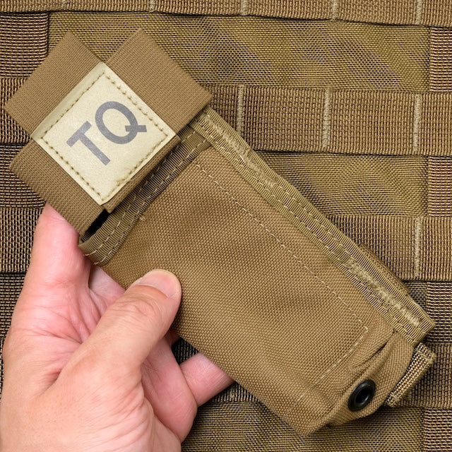 US（米軍放出品）USMC TQポーチ [Tourniquet Pouch][止血帯（CAT）ターニケットポーチ][Coyote]【レターパックプラス対応】