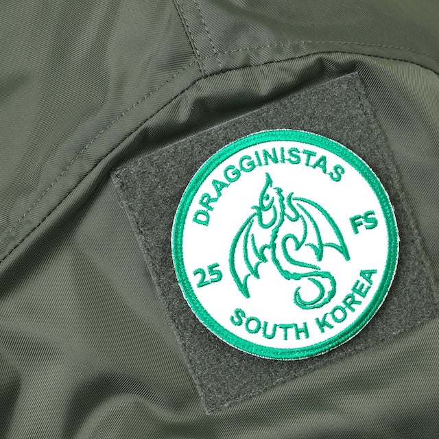 Military Patch（ミリタリーパッチ）DRAGGINISTAS 25FS SOUTH KOREA [フック付き]【レターパックプラス対応】【レターパックライト対応】