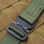 US（米軍放出品）カスタム Cobra Buckle ナイロンウェブベルト OD [US Litter Strap Custom Cobra Web Belt]