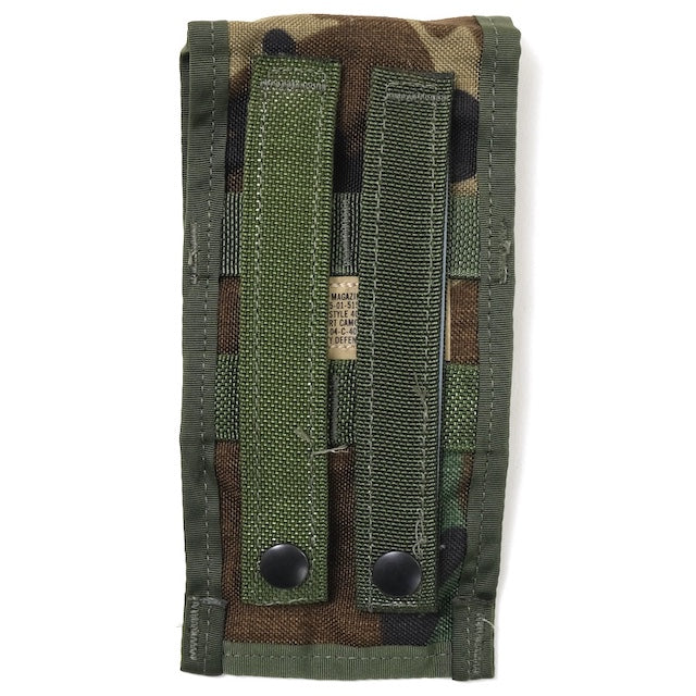 US（米軍放出品）イレギュラー品 M4 M4 DOUBLE MAGAZINE CQB POUCH [M4シングルマガジンポーチ][Woodland][MOLLEスタイル]【レターパックプラス対応】【レターパックライト対応】