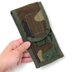 US（米軍放出品）イレギュラー品 M4 M4 DOUBLE MAGAZINE CQB POUCH [M4シングルマガジンポーチ][Woodland][MOLLEスタイル]【レターパックプラス対応】【レターパックライト対応】
