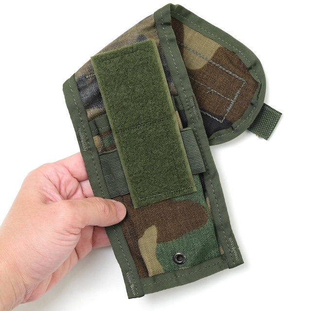 US（米軍放出品）イレギュラー品 M4 M4 DOUBLE MAGAZINE CQB POUCH [M4シングルマガジンポーチ][Woodland][MOLLEスタイル]【レターパックプラス対応】【レターパックライト対応】