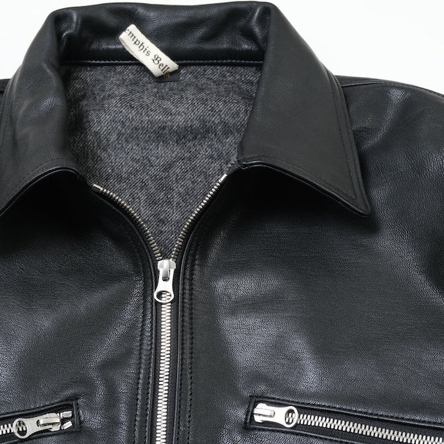 MORGAN MEMPHIS BELLE（モーガン メンフィスベル） LUFTWAFFE “HARTMANN” GOAT SKIN PILOT JACKET BLACK [MG-583-BK]