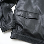 MORGAN MEMPHIS BELLE（モーガン メンフィスベル） LUFTWAFFE “HARTMANN” GOAT SKIN PILOT JACKET BLACK [MG-583-BK]