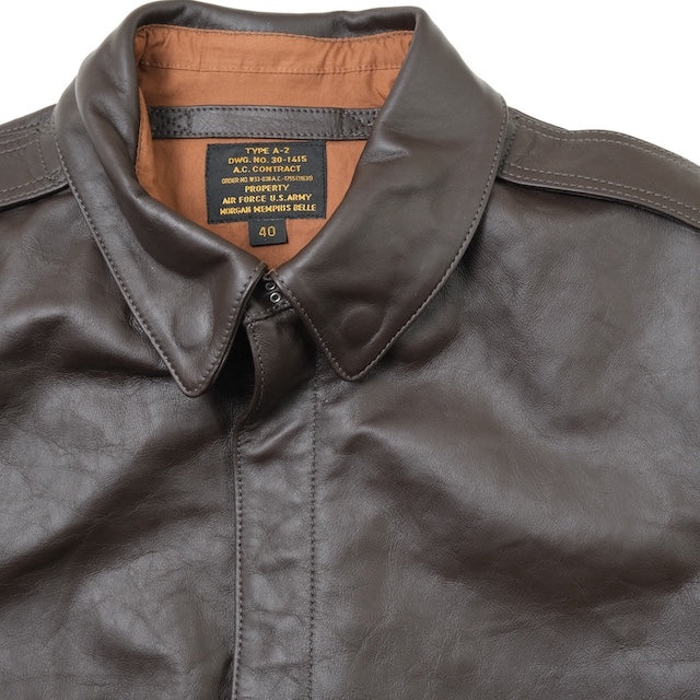 MORGAN MEMPHIS BELLE（モーガン メンフィスベル）TYPE A-2 HORSEHIDE SEAL BROWN AFマーク付 [MG-701-AF-SEAL]【中田商店】