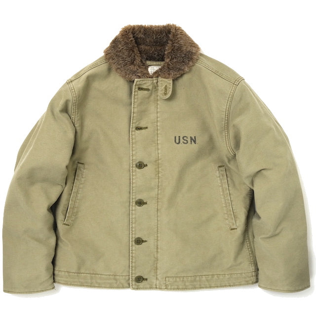 HOUSTON(ヒューストン) N-1デッキジャケット ユーズドモデル [TAN]