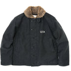HOUSTON(ヒューストン) N-1デッキジャケット ユーズドモデル [BLACK]
