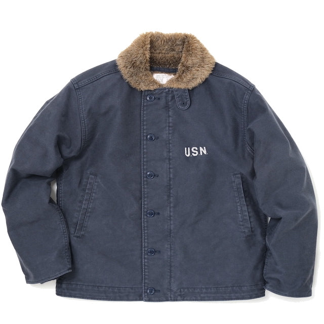 HOUSTON(ヒューストン) N-1デッキジャケット ユーズドモデル [NAVY]