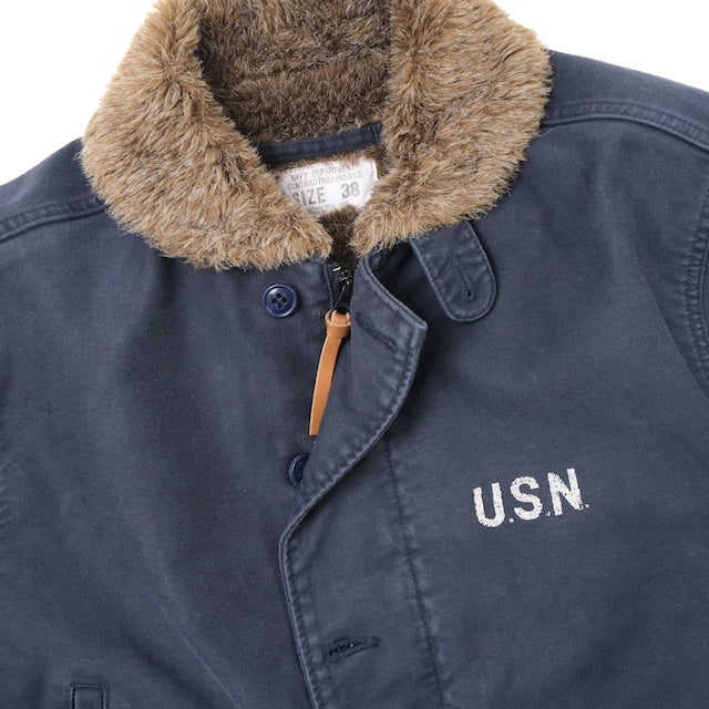 HOUSTON(ヒューストン) N-1デッキジャケット ユーズドモデル [NAVY]