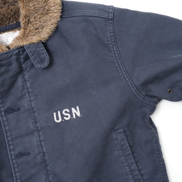 HOUSTON(ヒューストン) N-1デッキジャケット ユーズドモデル [NAVY]