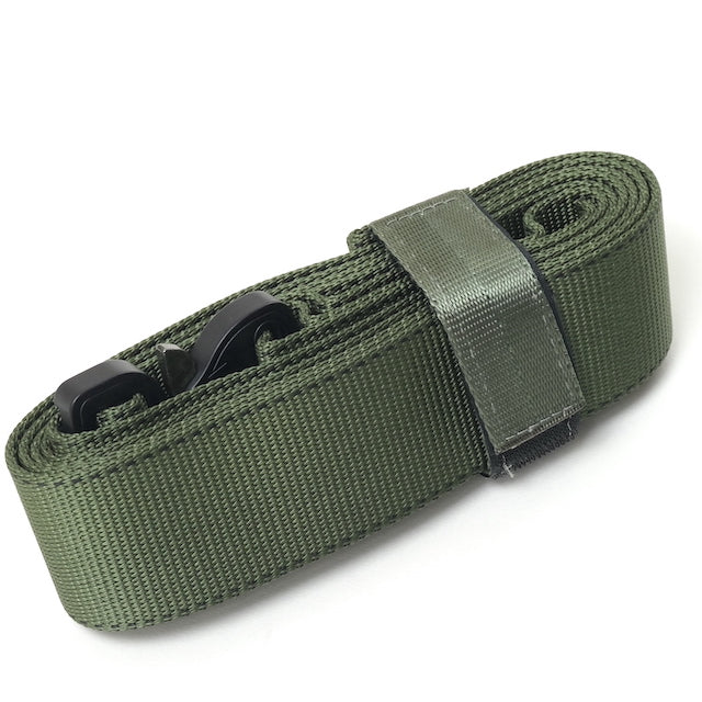 US（米軍放出品）Litter Strap [リッターストラップ][ナイロンウェブベルト][Cobra Buckle  45mm][ユーティリティーストラップ] OD【レターパックプラス対応】