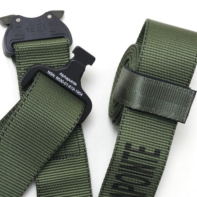 US（米軍放出品）Litter Strap [リッターストラップ][ナイロンウェブベルト][Cobra Buckle  45mm][ユーティリティーストラップ] OD【レターパックプラス対応】