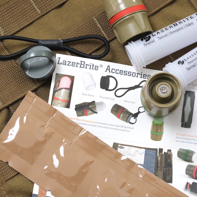 LAZER BRITE Single Mode Military Light Kit LED Light [Red/Green] [Letter Pack Plus compatible]